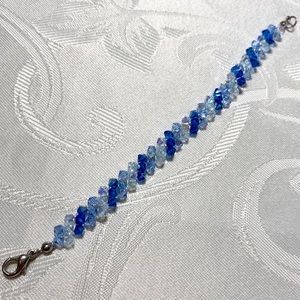 Swarovski Crystal Striped Blue Bracelet